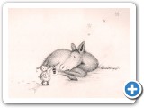 Baby reindeer with Christmas Elf - from "A Christmas story for little children" by Mark Ellis
